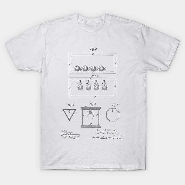 Puzzle Vintage Patent Hand Drawing T-Shirt by TheYoungDesigns